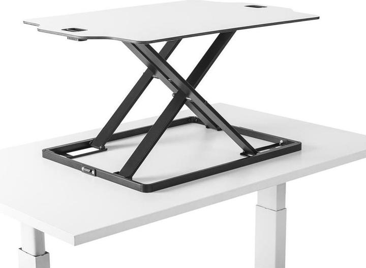 Produktbild Ergo Office Ultradünner Tischkonverter, Ständer für Arbeiten im Sitzen oder Stehen, weiss, mit Gasdru