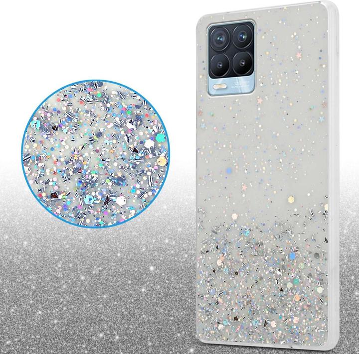 Actual product image Cadorabo Bumper Case for Realme 8 4G / 8 PRO TPU funkelnder Glitter (realme 8)
