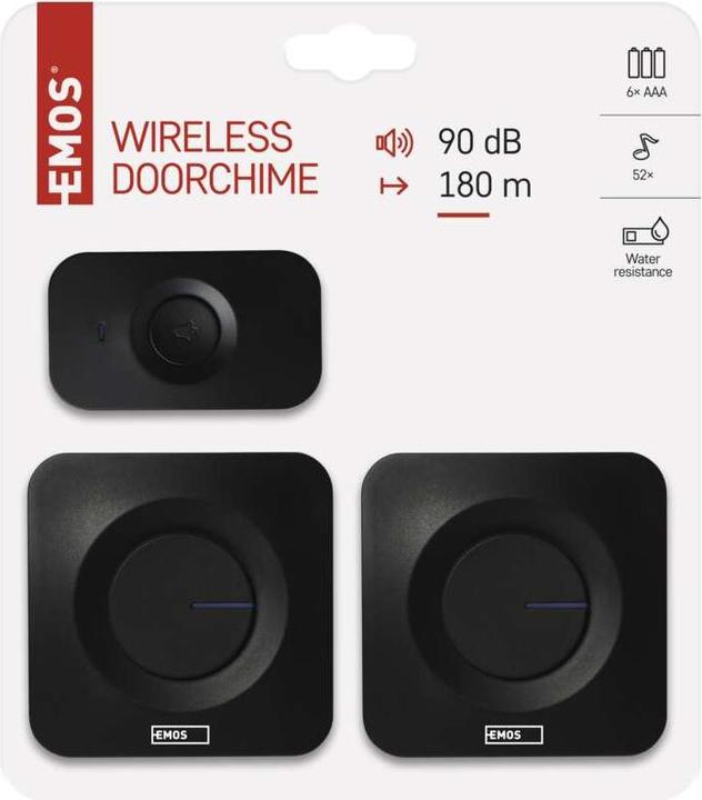 Actual product image Emos Drahtlose Türklingel P5730 (Radio 433 MHz)