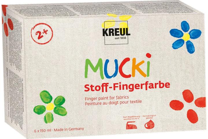 Image du produit Kreul Peinture pour doigts en tissu (Violet, Rouge, Jaune, Vert, Blanc, Bleu, 150 ml)