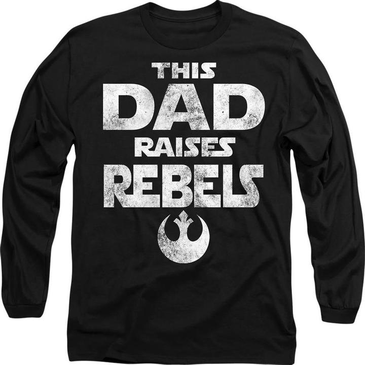 Immagine prodotto Star Wars Dad Raises Rebels Maglietta Festa del Papà Adulto Unisex (M)