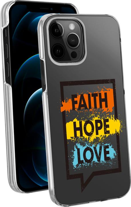 Produktbild Vivanco Special Edition Cover faith hope love iPhone 12/12 (Apple iPhone 12 Pro, Apple iPhone 12)