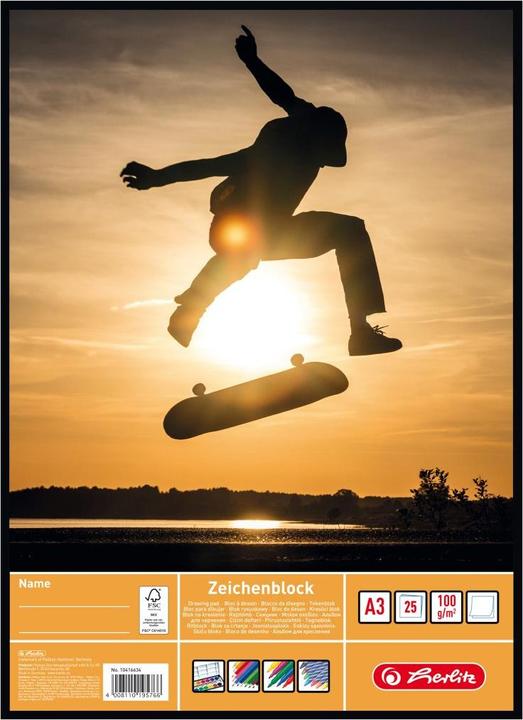 Produktbild Herlitz Zeichenblock A3/25 (A3)