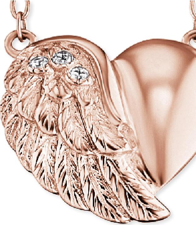 Actual product image Engelsrufer Necklace heart wings rose gold (925 silver, 44 cm)