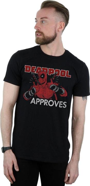 Actual product image Mens Deadpool Approves T-Shirt (5XL)
