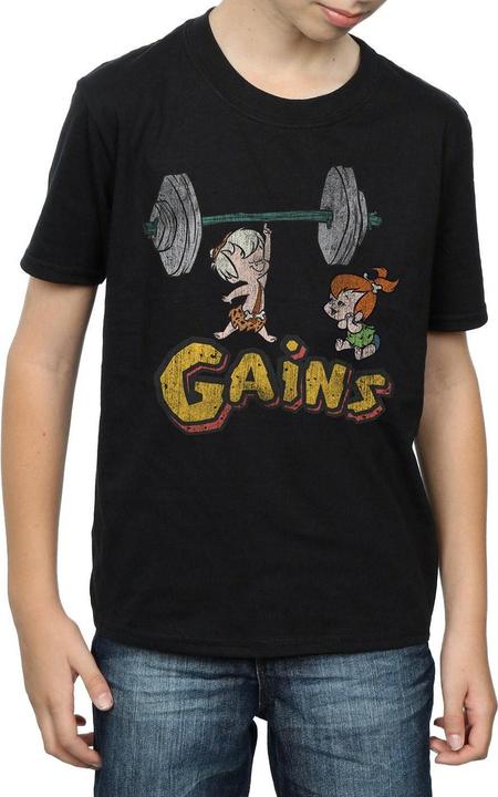 Immagine prodotto The Flintstones Bam Bam Gains Distressed Maglietta Ragazzi (140, 146)