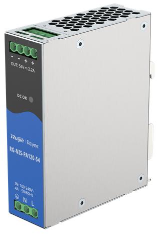 Actual product image Ruijie Reyee RG-NIS-PA120-54 Industrial switch Netzteil