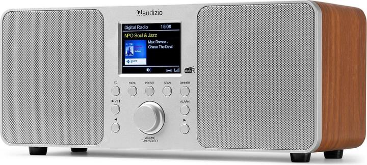 Produktbild Audizio DAB+ Radio Genua Silber, Radio Tuner: FM, DAB+ (FM, DAB+, Bluetooth)