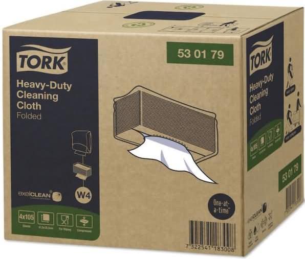 Produktbild Tork Extra Starke Reinigungstücher Weiss W4, Mehrzweck, 4 x 105 Tücher 530179 Anzahl: 420St. (420 Stk.)