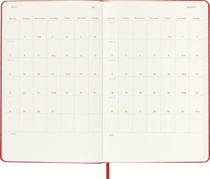 Produktbild Moleskine Tageskalender (A5, Englisch)
