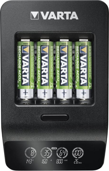 Varta LCD Smart Charger+ (1 pcs., AA, 2100 mAh, Battery + charger)