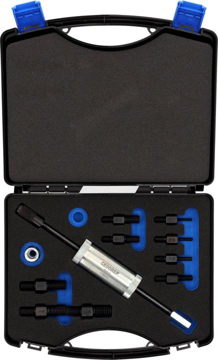 Image du produit Gedore 1.81/K-12 Jeu d'adaptateurs filetés avec marteau coulissant 700 g, 11 pièces