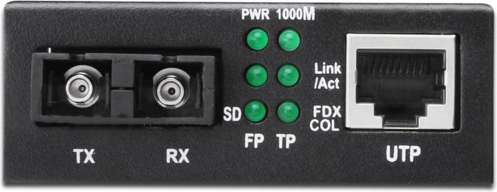 Image du produit Digitus Convertisseur de média Gigabit 10/100/1000Base-TX vers 1000Base-SX Alimentation incluse SC femelle