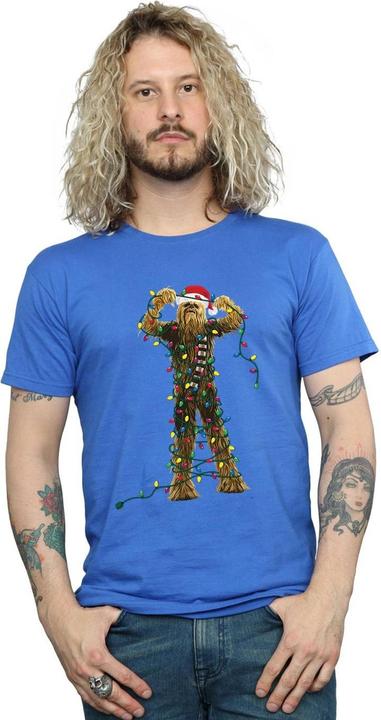 Immagine prodotto Star Wars Chewbacca Christmas Lights Maglietta Uomo (L)
