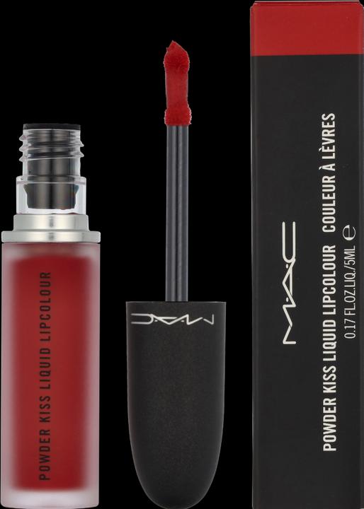 Actual product image MAC Cosmetics Powder Kiss Liquid Lipcolour (975 Ruby Boo)