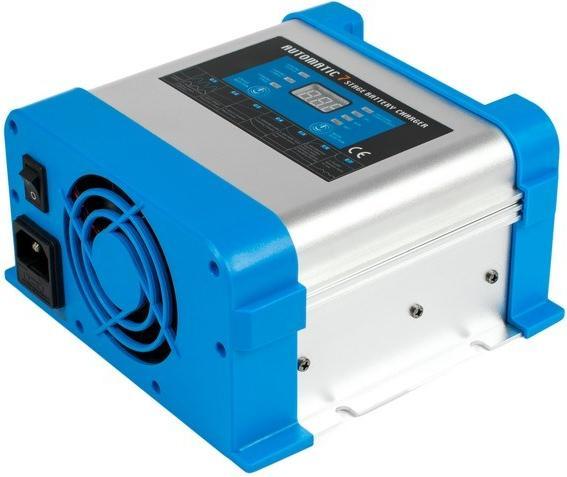 Digital AZO Digitales 12V-Netzladegerät für BC-20 PRO 20A-Batterien (230V/12V) LCD 7-stufige Ladung (12V, 20 A)