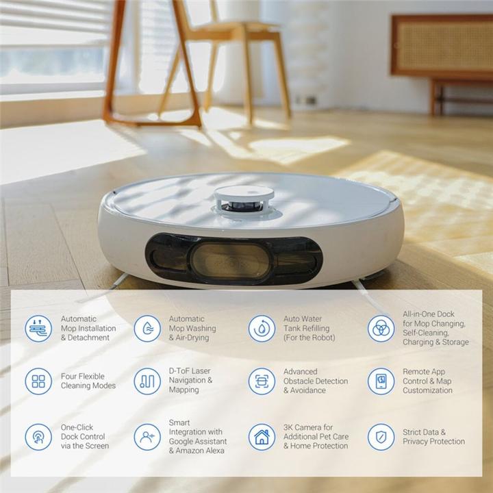 Immagine prodotto EZVIZ RS2 Robot Vacuum & Mop Combo (Robot aspirapolvere)