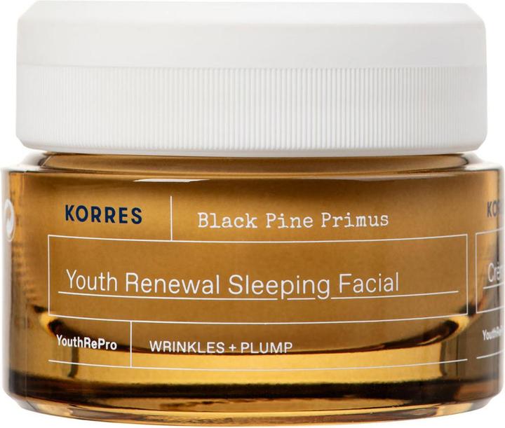 Korres Black Pine Primus Crème de nuit rénovatrice anti-rides (40 ml, Crème de nuit)