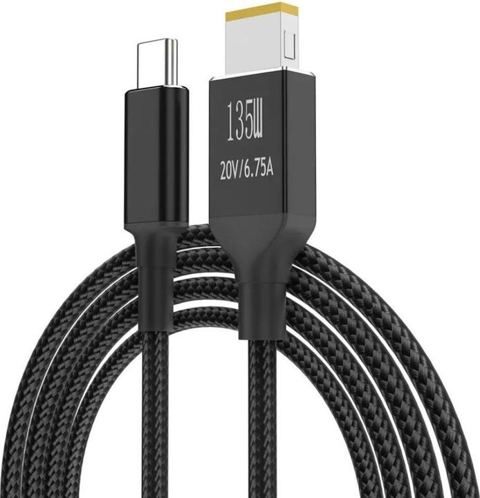 PowerGuard USB-C Lenovo Notebook PD Fast Charge 2m (Lenovo Square 10.5 x 4.2mm) 135W (135 W)