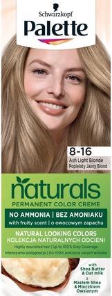 Produktbild Palette Naturals Permanent Color Creme fruity scent hair dye with Shea Butter and Oat Milk 8-16h (Ash Light Blonde)