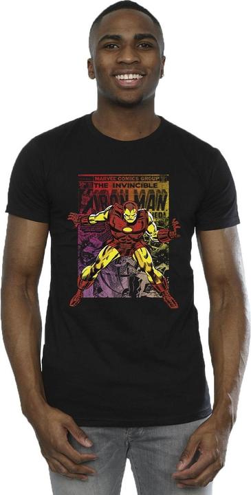 Image du produit - T-shirt IRON MAN GRADIENT COMIC - Homme (S)