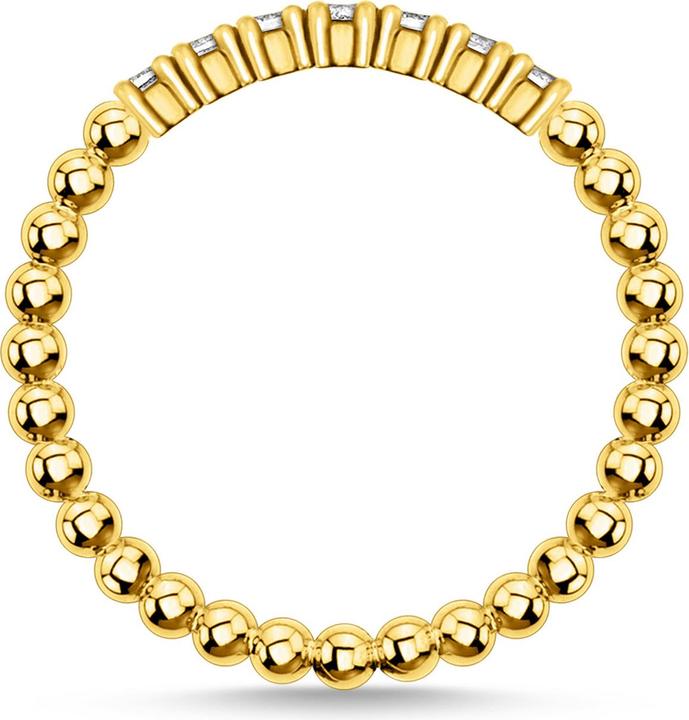 Produktbild Thomas Sabo Ring Kugeln Mit Weissen Steinen Gold (58, 925 Silber)