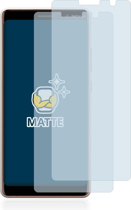 Actual product image BROTECT Anti-glare screen protector matt (2 Piece, Nokia 7 Plus)