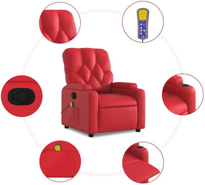 Actual product image VidaXL Massage chair imitation leather