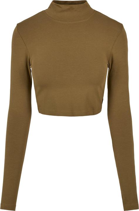 Actual product image Urban Classics Ladies Organic Cropped Turtelneck Longsleeve - 16513 (XS)