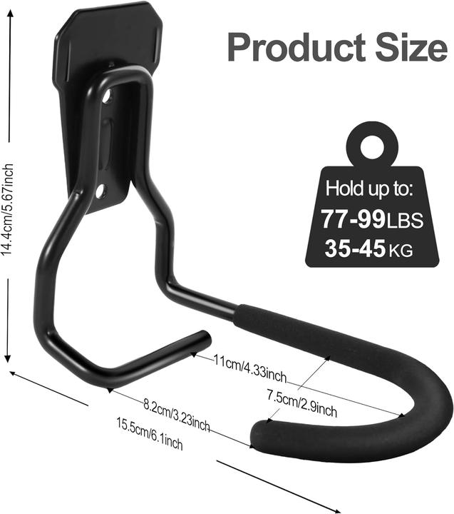 Produktbild Sinoer 4er Set Velohaken