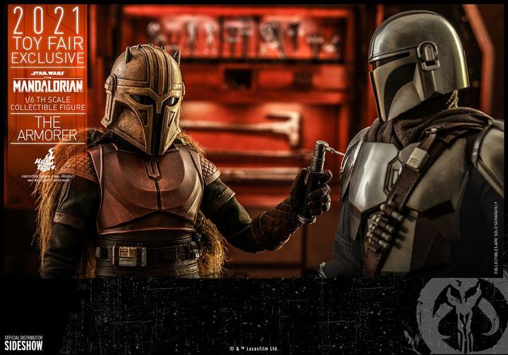 Actual product image Hot Toys Star Wars - The Mandalorian "The Armorer" 2021 Toy Fair Exclusive 1/6 Action Figure