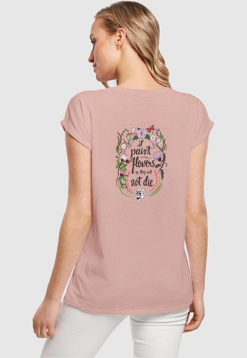 Actual product image Merchcode Ladies Frida Kahlo - Skeleton Extended Shoulder Tee - 116121 (L)