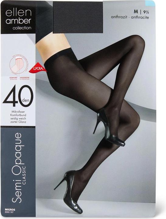 Actual product image Ellen Amber Ladies Pantyhose Semi Opaque (40 DEN)