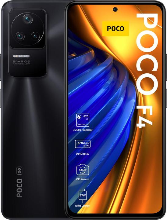Productafbeelding Xiaomi Poco F4 (128 GB, Nacht Zwart, 6.67", Dubbele SIM, 64 Mpx, 5G)