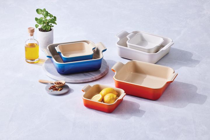 Immagine prodotto Le Creuset Set di 2 casseruole Tradition da 13/20 cm rosso forno