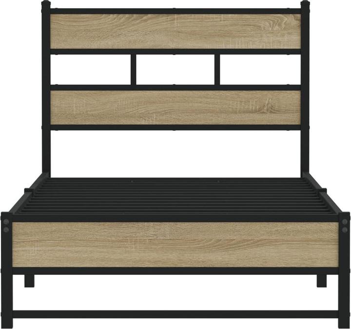 Actual product image VidaXL Metal bed Bed slatted frame single bed Bed frame without mattress 107x203cm (107 x 203 cm)