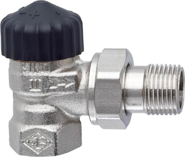 Actual product image Magni TA Heimeier thermostatic valve body angular RG vern 1 inch, 2201-04.000