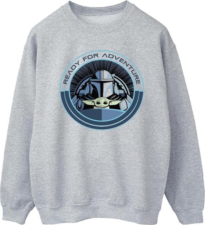 Star Wars The Mandalorian Grogu Ready For Adventure Sweatshirt (S)
