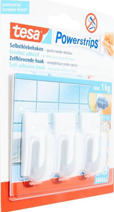 Produktbild tesa Powerstrips Haken SMALL CLASSIC