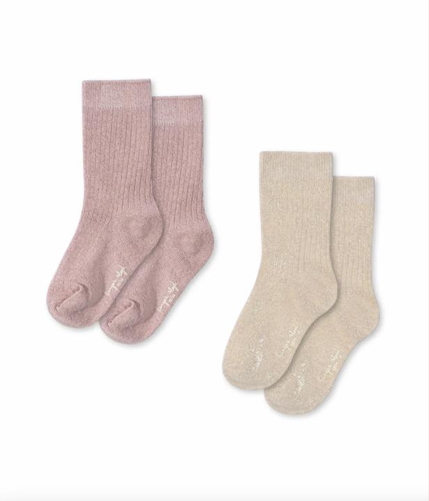 Konges Slojd 2Pack GlitzerSocken Off White (2er Pack, 19 - 21)