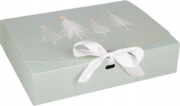 Actual product image Incood Falt-Geschenkbox 22x17cm Weihnachtsbäume 2 Stk. (Gift box, 2 x)