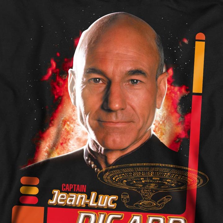 Actual product image Unisex Adult Jean-Luc Picard Sweatshirt (XXL)