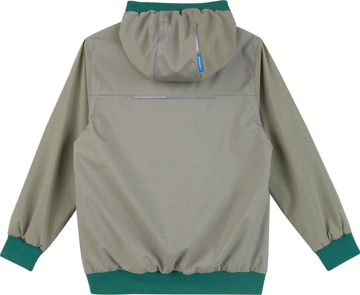 Produktbild finkid wendbare Regenjacke Muutuva vetiver/deep jungle (134, 140)
