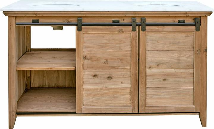 Produktbild Loberon Doppelwaschtisch Montcourt braun