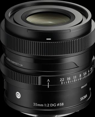 Actual product image Sigma 35mm F2,0 DG | Contemporary (L-Mount) (Silver) (Sony E, L-Mount, full size)