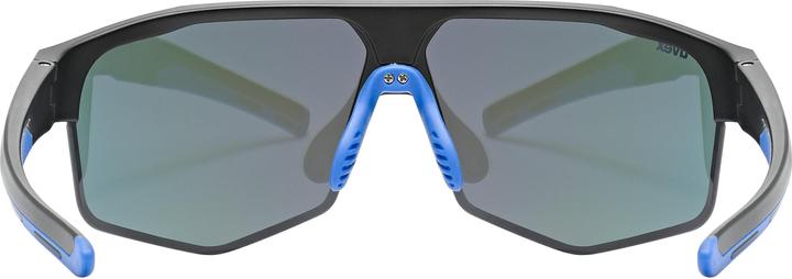 Actual product image Uvex Sports axos set (black matt (blue), Mirror Blue, Clear)