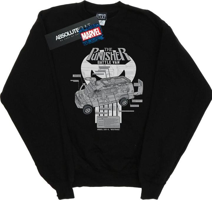 Immagine prodotto The Punisher Battle Van Breakdown Felpa Uomo (XXL)