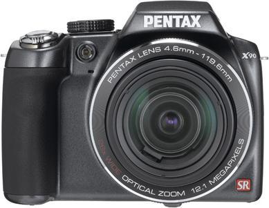 Pentax X90, 12MP, 26x WW-zoom, HD-films, zwart (1/2,3'')