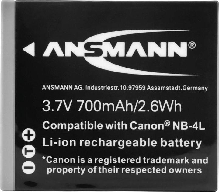 Image du produit Ansmann Canon NB-4L Batterie (Batterie)