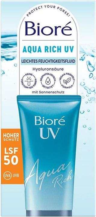 Actual product image Bioré Aqua Rich UV (Sun gel, SPF 50, 50 ml)